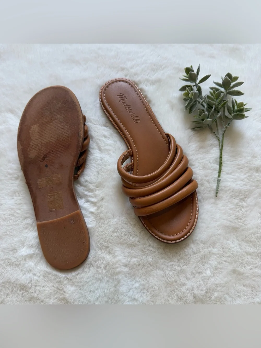 Madewell | EUC - The Addie Slide - Brown Leather - Size 7_7